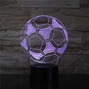 Gift for Boyfriends 3D Soccer Fan Soccer Ball Style Led Night Light for Bedroom Decor Remote Touch Control Dropshipping 3376