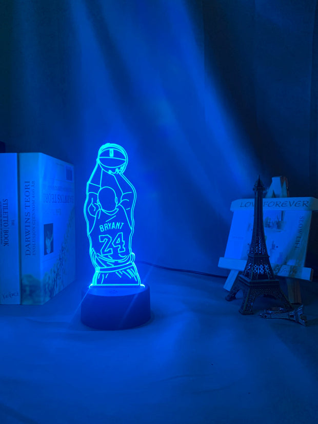 Led Night Light Kobe Jump Shoot Figure Back View Bedroom Decor Nightlight Desk 3d Lamp Dropshipping Kobe Bryant Memorial Gifts