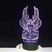 Fairy Girl Night Light 3D Led Lamp Visual Light Effect Night Lamp for Children Bedroom Lampara Colors Changing Night Light 2808