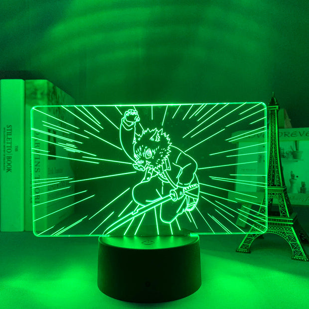 3D LED Night Lamp  Kimetsu No Yaibafor Kids Home Decor Children's Festival Birthday gifts USB link Charging Neon Lights 7 Colors