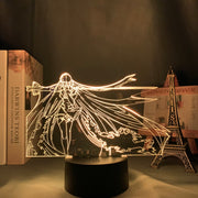 Acrylic Led Night Light Lamp Anime Akame Ga Kill for Bedroom Deco Light Manga Birthday Gift Akame Ga Kill Anime 3d Light Esdeath