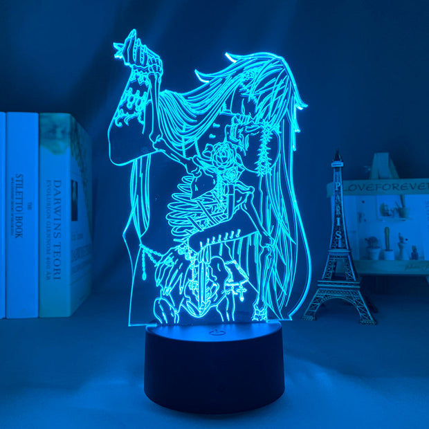 Manga Led Light Black Butler Undertaker 3D LED Lamp Anime Figure Home Bedroom Desk Decoration Small Night Light