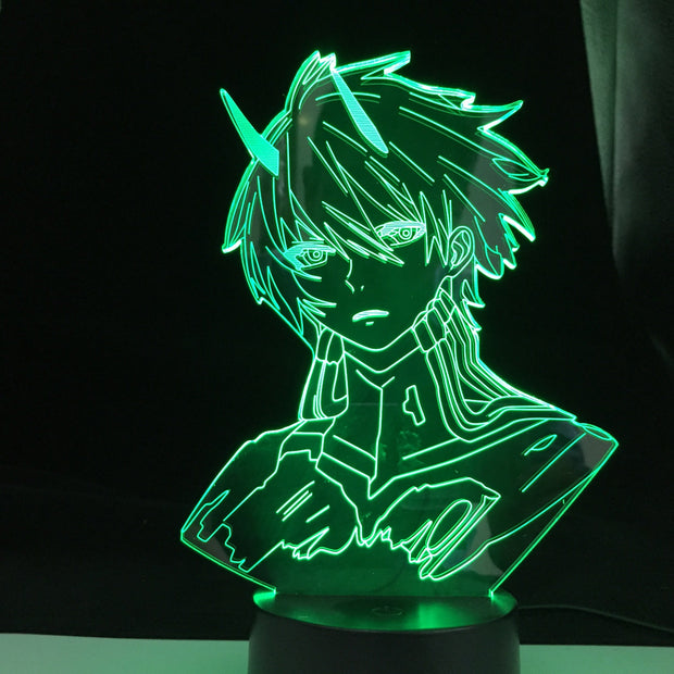 DARLING In The FRANXX Hiro Led Night Light For Bedroom Decor Nightlight Anime Gift Table 3d Lamp CODE 016 DARLING In The FRANXX
