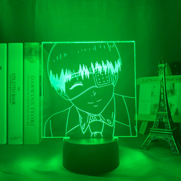 3d Lamp Anime Tokyo Ghoul Ken Kaneki Light for Kids Bedroom Decor Night Light Birthday Gift Manga Gadget Tokyo Ghoul Lamp Kaneki