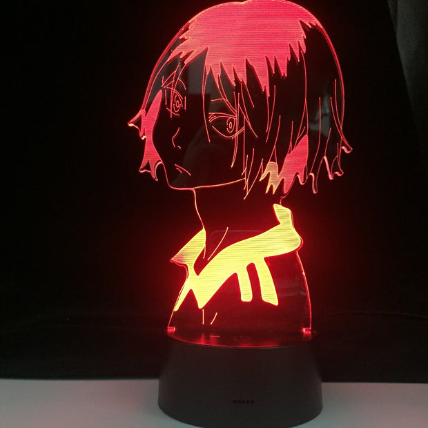HAIKYUU KENMA KOZUME 3D PROFILE LED ANIME LAMP Led 7 Colors Light Japanese Anime Remote Control Base Table Lamp Dropshipping