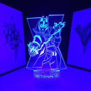 Desk Lamp Neon Lamp Acrylic 3D LED Battle Royale Figure for Kids Children's Birthday Present 7 Colors