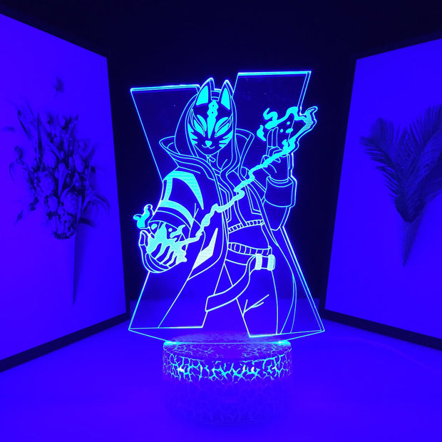 Desk Lamp Neon Lamp Acrylic 3D LED Battle Royale Figure for Kids Children's Birthday Present 7 Colors