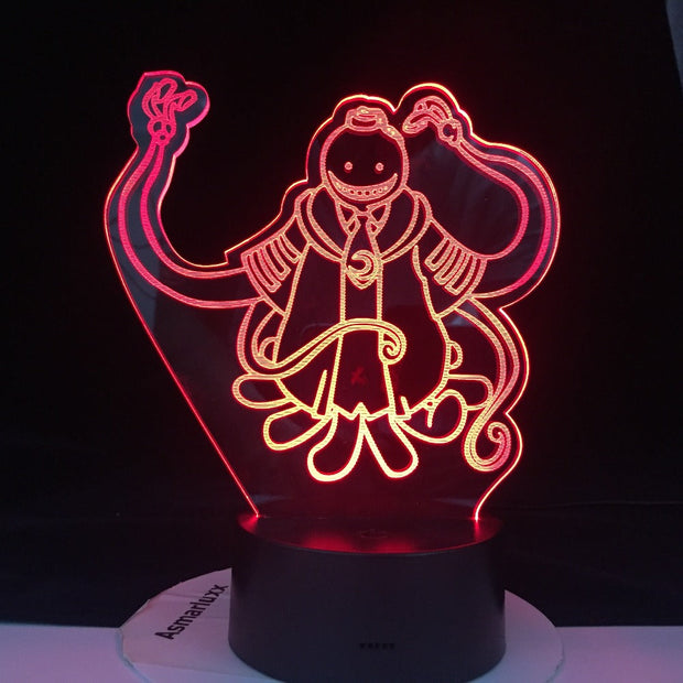 Assassination Classroom Koro Sensei Korosensei Figure Kid Night Light for Bedroom Decor Light Anime Gift for Child Table 3d Lamp