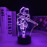 Turtles Anime Figure Donnie 3D LED Night Light Touch Sensor Colorful Home Bedroom Table Decoration for Children's Festival Birthday Gifts Acrylic 7 Color Changes LED Lamp