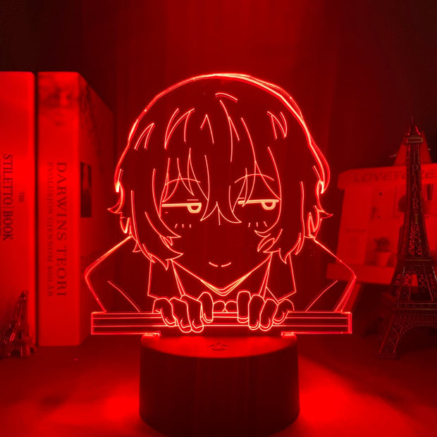 Bungo Stray Dogs Osamu Dazai Lamp for Room Decor Friend Birthday Gift Gadget Nakahara Chuya Night Light Anime Neon Light Dazai