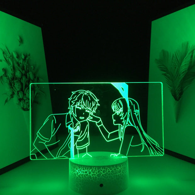 3D LED Lamp Anime Figure Sakurajima Mai Nightlight for Kids Bedroom Decor Birthday Gift Night Light Bunny Girl Manga Light