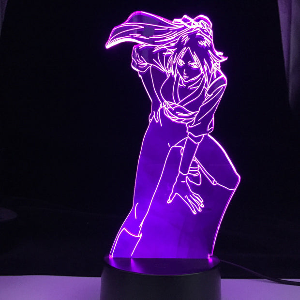 Bleach Yoruichi Shihouin for Home Decoration Nightlight Cool Birthday Gift Acrylic Led Night Lamp Yoruichi Bleach 3d Light Anime