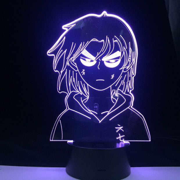 Anime Scissor Seven Nightlight Fans Bedroom Decoration Holiday Birthday Gifts 3d Led 16 Colors Change Best Home Decor Lights