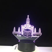 3d Led Night Light Lamp Mecca Mosque Makka Usb Home Decorative Luminaria RGB Kids Baby Nightlight Gift Table Lamp Bedroom 1575