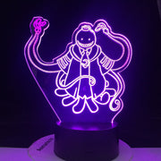 Assassination Classroom Koro Sensei Korosensei Figure Kid Night Light for Bedroom Decor Light Anime Gift for Child Table 3d Lamp