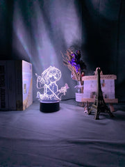 Anime Demon Slayer Tsuyuri Kanawo Figure Led Night Light for Girls Room Decor Nightlight Kimetsu No Yaiba Gift Table 3d Lamp