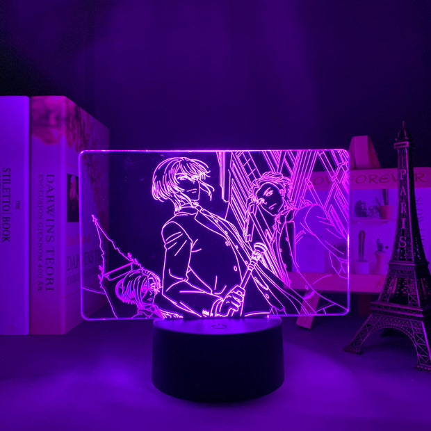 3D LED Lamp Anime Figure Manga Moriarty The Patriot Led Bedroom Desk Decoration Small Night Light for Children's Festival Birthday Gifts