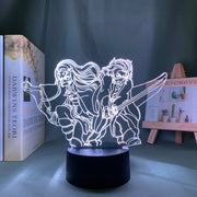 Kimetsu No Yaiba Tanjiro X Nezuko 3D LED Night Lamp Home Decor Children's Festival Birthday gifts USB link Charging Neon Lights
