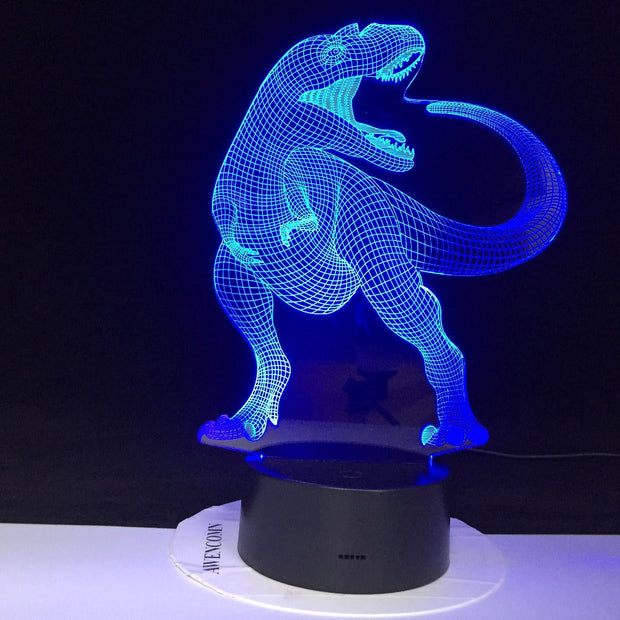 Dinosaur Theme Park 3D Lamp Game LED night light 7 Color Change Touch Mood Lamp Dropshipping Children Gift 3225