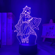 Anime Figure 3D Night Lamp Kimetsu No Yaiba Shinobu Kocho Home Decor Children's Festival Birthday gifts USB link Charging