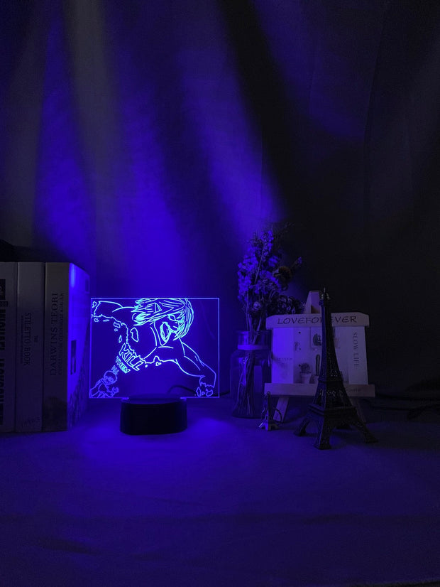 3d Night Light Eren Yeager Titan Nightlight for Kids Bedroom Decor Light Color Changing Table Night Lamp Attack on Titan Gift