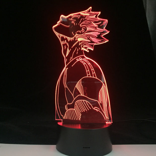 Haikyuu Bokuto 3D Led Anime Illusion Nightlights Colors Changing Table Lamp For Home Decor 11.11 Holiday Festival Deal