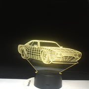 3D LED Car Shape Night Lights Colors Changing Visual Vehicle Luminaria Table Lamp Sleeping Lighting Home Decor Dropship Gift1461