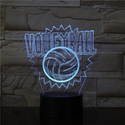 Volleyball 3D Lamp 7 Colors Touch Led Creative Night Table Moderne Desk Lamp 7 Colors Dimmer USB LED Table Lamp Dropship 3469