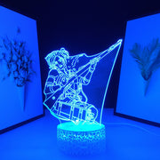 Anime Attack on Titan Annie Leonhart Manga Lamp Multi Color Conversion With Remote Control Compact And Convenient Neon Lamp
