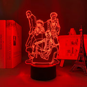 3D LED Lamp Anime Figure Bedroom Desk Decoration Small Night Light for Children's Festival Birthday Gifts Nana Black Stone Neon Lights With Remote