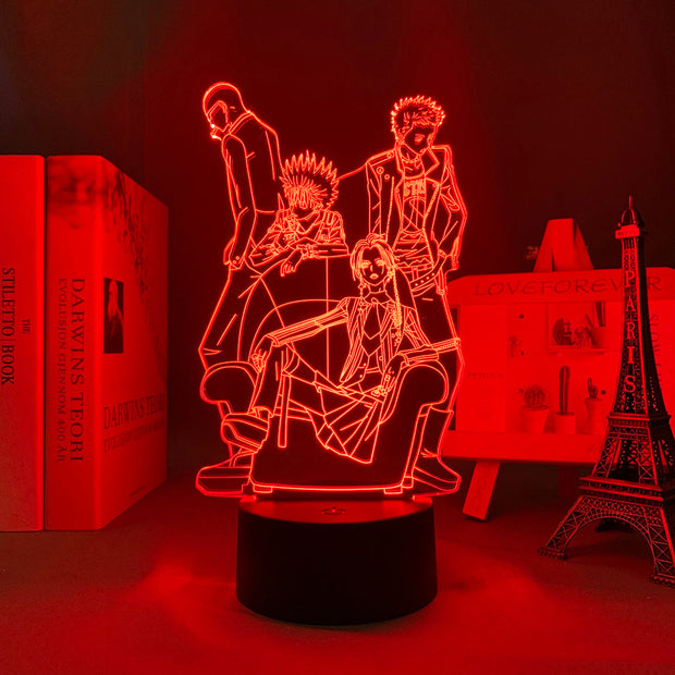 3D LED Lamp Anime Figure Bedroom Desk Decoration Small Night Light for Children's Festival Birthday Gifts Nana Black Stone Neon Lights With Remote