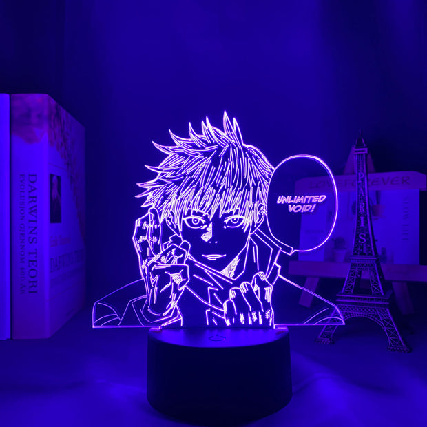 Anime Lamp Jujutsu Kaisen Satoru Gojo Led Night Light for Bedroom Decor Birthday Gift Satoru Gojo Light Jujutsu Kaisen Prize