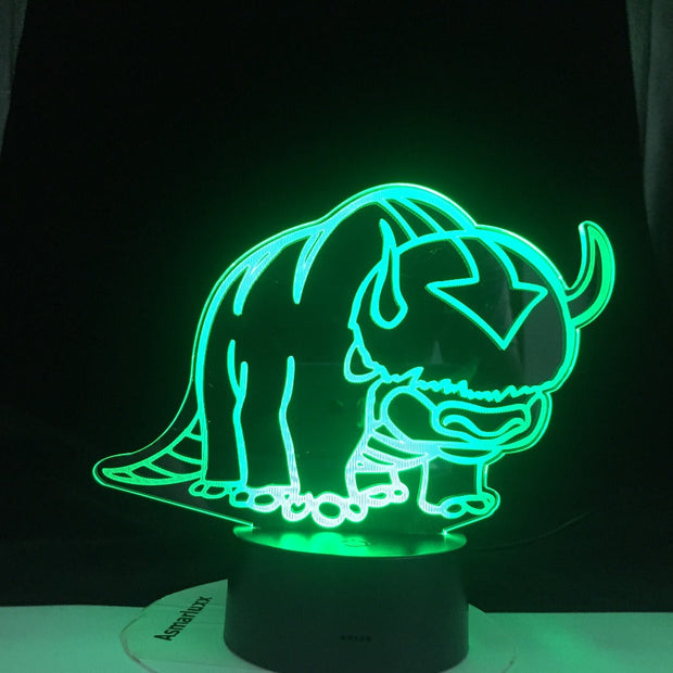 Avatar The Last Airbender Nightlight The Legend of Aang Appa Figure Acrylic 3d Lamp Table Night Light for Kids Child Room Decor