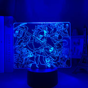 Anime Demon Slayer Kimetsu No Yaiba Led Night Light for Bedroom Decor Light Brithday Gift Manga Demon Slayer Room Desk 3d Lamp