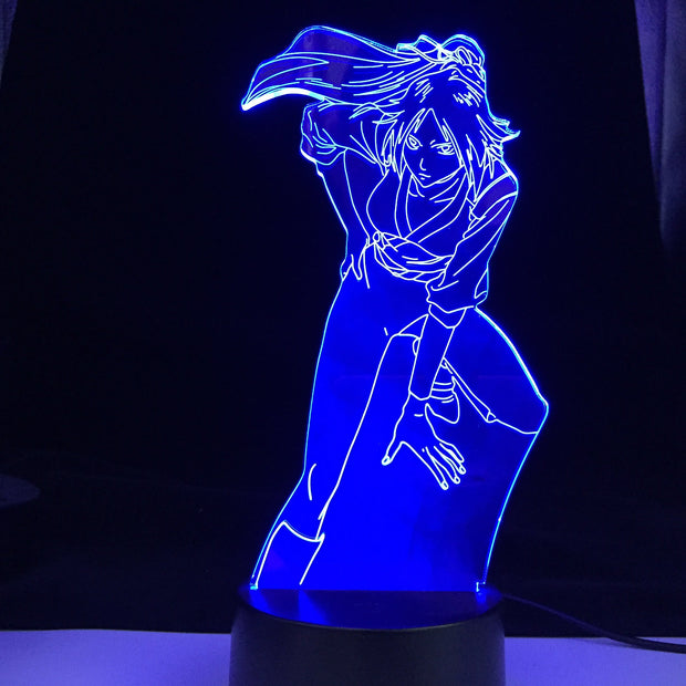 Bleach Yoruichi Shihouin for Home Decoration Nightlight Cool Birthday Gift Acrylic Led Night Lamp Yoruichi Bleach 3d Light Anime