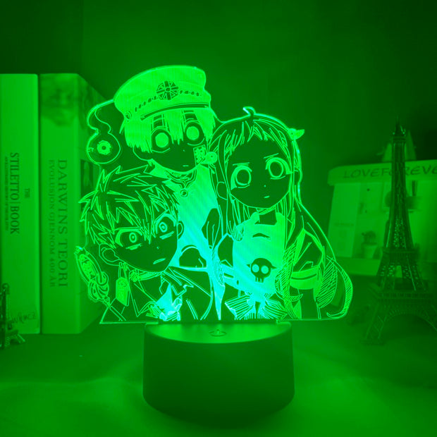 Manga Toilet Bound Hanako Kun Led Night Light for Bedroom Decor Colorful Nightlight Anime Gift Acrylic 3d Lamp Hanako