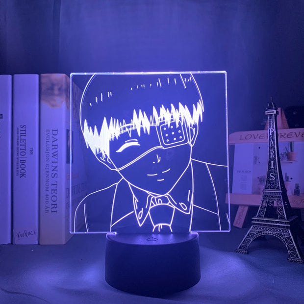 3d Lamp Anime Tokyo Ghoul Ken Kaneki Light for Kids Bedroom Decor Night Light Birthday Gift Manga Gadget Tokyo Ghoul Lamp Kaneki