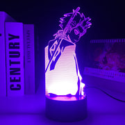 3D Night Light Anime Figure Bleach Toshiro Home Bedroom Table Decoration for Children's Festival Birthday Gifts Acrylic Bleach 7 Color Changes LED Lamp