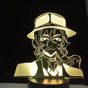 Bungo Stray Dogs Led Night Light Nakahara Chuuya For Bedroom Decor Gift Colorful Nightlight Anime Waifu 3d Lamp Nakahara Chuuya