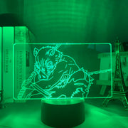 Kimetsu No Yaiba Inosuke Hashibira Small Night Light for Kids Home Decor  USB link Charging Neon Lights 3D LED Lamp Anime