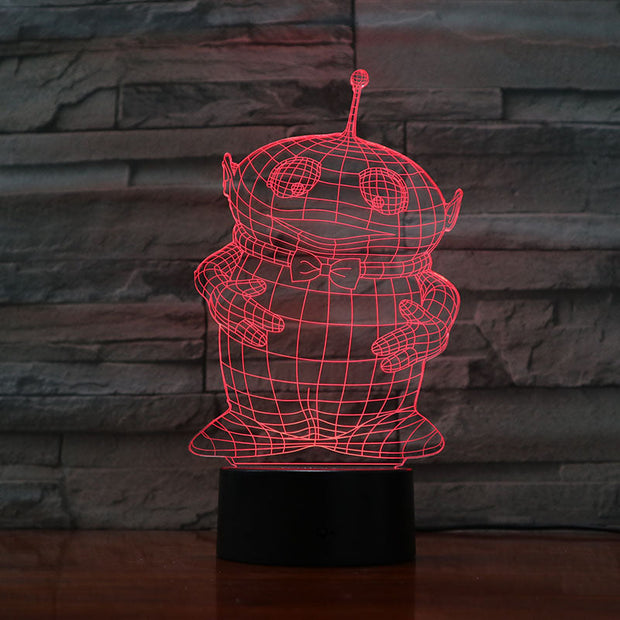 Teletubbies Night Light LED Decor 3D Illusion Touch Sensor Child Kids Gift Baby Nightlight Cartoon Table Lamp Bedroom Decoration