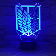Anime Attack on Titan Night Light Led Logo Children Kids Boys Gift Manga Japanese Anime Bedroom Desk Lamp Shingeki no Kyojin