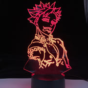 Ban Anime Lamp Seven Deadly Sins Laser LED Engraved Acrylic Upward Lighting 3D Illusion Night Lamp LED Sensor Light Xmas Gift