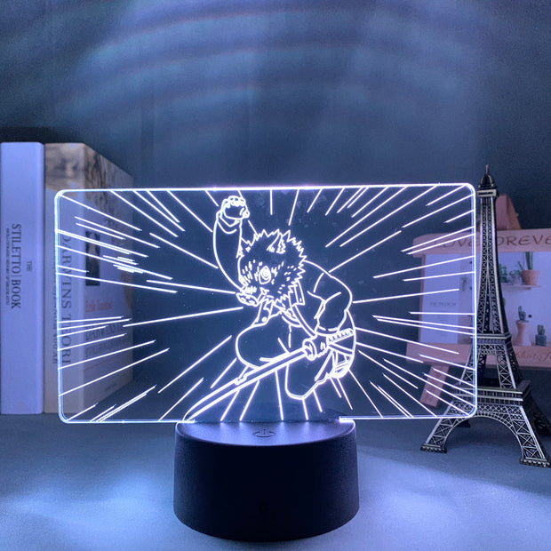 3D LED Night Lamp  Kimetsu No Yaibafor Kids Home Decor Children's Festival Birthday gifts USB link Charging Neon Lights 7 Colors