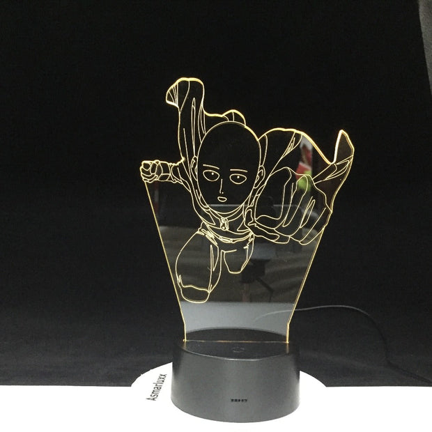 One Pouch Man Decoration Cartoon RGB Touch Sensor Children Kids Gadget Gift 3D Night Light LED USB Decor Dropshipping 1930