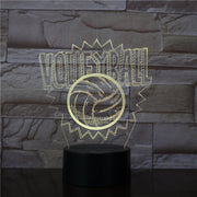 Volleyball 3D Lamp 7 Colors Touch Led Creative Night Table Moderne Desk Lamp 7 Colors Dimmer USB LED Table Lamp Dropship 3469