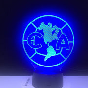 Novelty 7 Color change Creative 3D CA North America Map Acrylic Visual Light LED Lamp Decoration Lamps Bedroom Night Light Gifts