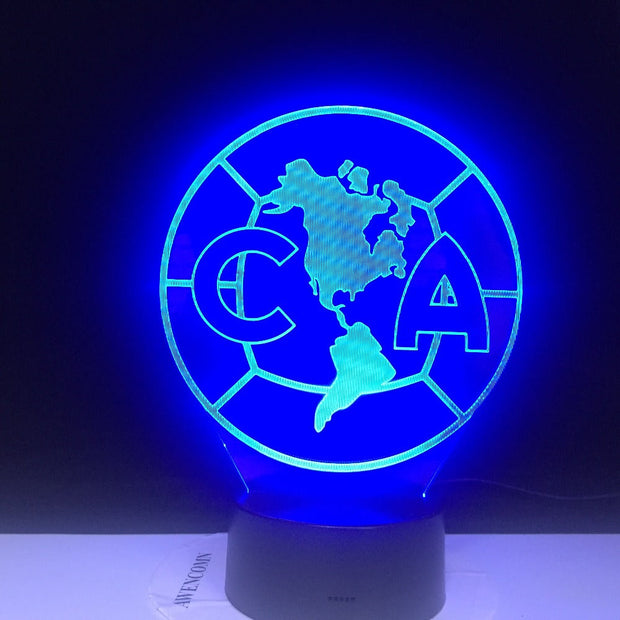 Novelty 7 Color change Creative 3D CA North America Map Acrylic Visual Light LED Lamp Decoration Lamps Bedroom Night Light Gifts