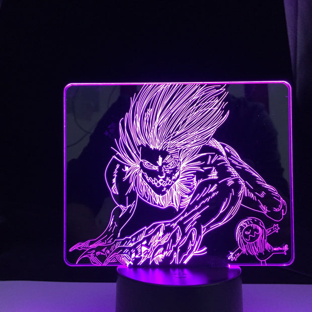 Attack on Titan The Jaw Titan for Bedroom Decor Light Kids Birthday Gift Manga Anime 3d Led Light Night Lamp Dropshipping Best