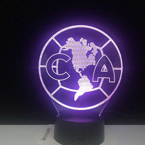 Novelty 7 Color change Creative 3D CA North America Map Acrylic Visual Light LED Lamp Decoration Lamps Bedroom Night Light Gifts